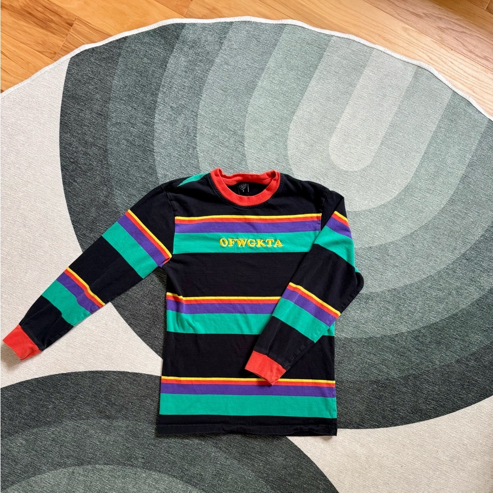 Odd Future Colorful Striped Long Sleeve Shirt
